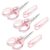 3-Pack Small Craft Scissors, TSA Compliant Travel Mini Scissors
