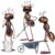 3-Piece 13″ Busy Working Ants Metal Garden Statues for Outdoor Decor, Funny Metal Yard Art for Home Decoration, Handmade Retro Statue Gift for Garden Lovers, Women, and Men, for Various Settings