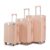 3-Piece ABS Hardside Luggage Set, Multifunctional Travel Suitcases