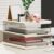 3-Tier Acrylic Desk Organizer Paper Tray Stackable Letter Tray, Beige