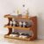 3-Tier Bamboo Shoe Rack, Freestanding Shoe Storage Organizer with Wood Grain Finish, Space Saving Shoe Shelf for Entryway, Hallway, Closet & Bedroom