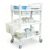 3-Tier Beauty Salon Spa Cart, 430 LBS Rolling Utility Cart with 2 Drawers