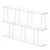 3-Tier Clear Storage Bookcase 11.8”D X 47.2”W X 24.6”H