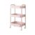 3-Tier Metal Rolling Storage Cart with Lockable Casters