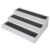 3-Tier Plastic Non-Slip Spice Rack Organizer, Kitchen Cabinet, Pantry and Countertop Spice Storage Shelf for Seasonings
