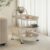 3-Tier Rolling Storage Cart with Wheels Side Table Utility Cart Trolley Storage Rack for Living Rooms ﻿Balcony Heavy Duty