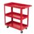 3-Tier Rolling Tool Cart, 450 LBS Heavy Duty Utility Cart with Wheels, Red