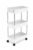 3-Tier Slim Rolling Storage Cart for Laundry Room, Bathroom, Kitchen & Office, White