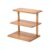 3-Tier Solid Wood Storage Rack, Vertical Desktop Shelf Organizer for Kitchen Counter and Bathroom Vanity (1 PC)