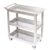 3-Tier Stainless Steel Heavy Duty Rolling Utility Cart with Handle