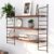 3-Tier Wall Mounted Shelves Floating Shelves with Adjustable Boards, Wood Floating Shelf for Books and Room Decor, Hanging Storage Rack for Living Room Bedroom, Easy Installation