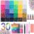 30000pcs 30 Colors 3mm Jelly Rhinestones Bedazzling Kit with Glue
