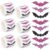 3000 PCS Halloween Bat Stickers, Waterproof Laser Sparkly Self-Adhesive Decals, 3 Designs Roll Stickers for Cards, Invitations, Envelopes, Gift Wrapping, Crafts (Colorful)