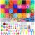 3000+ Rubber Band Bracelet Kit, 30 Colours Loom Bracelet Kit – Rubberband Bracelet making kit Includes Clips, Charms, Beads – Rubber Bands for Bracelets, Ideal Gift for Birthday, Halloween, Xmas