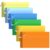 300 Count Colored Index Cards with Ring, 6 Colors Flash Cards with Rings