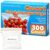 300 Count Quart Food Storage Bags, Reclosable Quart Bags with Double Zipper Seal, Plastic Food Storage Bags for Meat, Vegetables, Fruits, Sandwich，Snack，Stand-Up Bottom