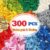 300 PCS Building Bricks Compatible with Lego Classic – 300 Pieces Basic Bulk Building Blocks in Random Color – Mixed Shape (300PCS)