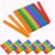 300 Pcs Colored Popsicle Sticks for Craft, 4.5 Inch Natural Birch Wood Craft Sticks, 6 Rainbow Colors Wooden Ice Cream Sticks for DIY Art, Classroom STEM Projects and Homemade Popsicles