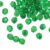 300pcs Crystal Glass Teardrop Beads, 6mm Faceted Spacer Beads for Necklace(Green)
