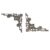 300Pcs Metal Book Corners 40x40mm for Scrapbooking Photo Albums Menus Crafts