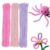 300 PCS Pipe Cleaners, 3 Assorted Colors Chenille Stems, Craft Pipe Cleaners, Pipe Cleaner Craft Supplies for DIY Arts Crafts Project(Pink Series and Light Purple)