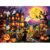 300 Piece Halloween Puzzles for Kids Adult,Large Piece Spooky Kitten Puzzle