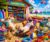 300 Piece Jigsaw Puzzle for Kids & Adults – Cat Beach Vacation Puzzle with Seaside Bookstore, Ocean View, Surfboards & Colorful Coastal Scene, Family Puzzle Gift for Boys Girls Ages 8+, 20.5 x 15 in