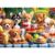 300 Piece Puzzles for Adults, Cute Puppy Picnic Jigsaw Puzzles 300 Pieces