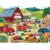 300 Piece Puzzles for Adults, Farmer’s Market Jigsaw Puzzle with Fresh Fruits, Large Piece Trucks Puzzle for Kids Ages 8-10 10-12, Fun Farm Countryside Puzzles,Family Game Great Gift 20.5 * 15in