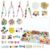 304PCS Premium Beaded Keychain Making Kit with Sports Balls & Metallic Bows, Preppy Y2K Bag Charm & Phone Lanyard Supplies, Team Spirit Craft Kit with Jumbo Letters for Girls, Teens & Sports Moms
