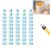 30/50 PCS Numbered Pencil Toppers,Reusable Student Pencil Label Tags,Classroom Tracking Markers Stationery Supplies (Light Blue, Number1-50)