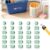 30/50 PCS Numbered Pencil Toppers,Reusable Student Pencil Label Tags,Classroom Tracking Markers Stationery Supplies (Light Green, Number1-30)