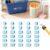 30/50 PCS Numbered Pencil Toppers,Reusable Student Pencil Label Tags,Classroom Tracking Markers Stationery Supplies (Light Blue, Number1-30)