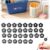 30/50 PCS Numbered Pencil Toppers,Reusable Student Pencil Label Tags,Classroom Tracking Markers Stationery Supplies (Black, Number1-30)