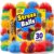 30 Pack Stringy Balls Stress Balls for Kids: 2.75 Inch Non-Odor Soft Silicone Sensory Stress Balls – Colorful Fidget Toys Bulk for Classroom Prizes, Party Favors and Gifts