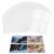 30 Pcs A4 Four Pocket Binder Card Holder Sheets Double Sided