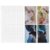 30 Pcs A4 Four Pocket Card Sleeve Binder Pages Double Sided