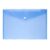 30pcs A4 Plastic Filing Envelopes with Snap Button, Document Wallets Organizer for Home Office School Stationery(Blue)
