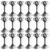 30pcs Black Polyester Embroidery Thread for Sewing and Art Projects