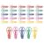 30Pcs Bulb Shape Paper Clip 42mm Colorful Metal, Mixed Colors