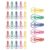 30Pcs Bulb Shape Paper Clip 42mm Colorful Metal, Mixed Colors