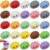 30PCS Dumpling Squishy Pack, 6 Colors 5 Each, Taba Squishies Kawaii Squishy Fidget Toys