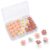 30 PCS Flower Push Pins with Clear Storage Case, 3-Color Daisy Thumb Tacks