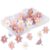 30Pcs Flower Shaped Push Pins, Decorative Thumbtacks for Bulletin Board Photo Wall Map Office Home