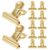 30pcs Golden Metal Push Pin Clips for Bulletin and Cork Boards