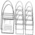 30 Pcs Hanging Ticket Book Holder Dry Erase Pocket Sleeves