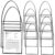 30 Pcs Hanging Ticket Holder Dry Erase Pocket with Multiple Pockets