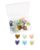 30Pcs Heart Decorative Push Pins, Cute Thumb Tacks for Cork Board