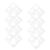 30pcs Heart Shaped Plastic Reusable Painting Stencil for Artists