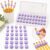 30 Pcs Numbered Pencil Toppers for Classroom Supplies (Purple)
